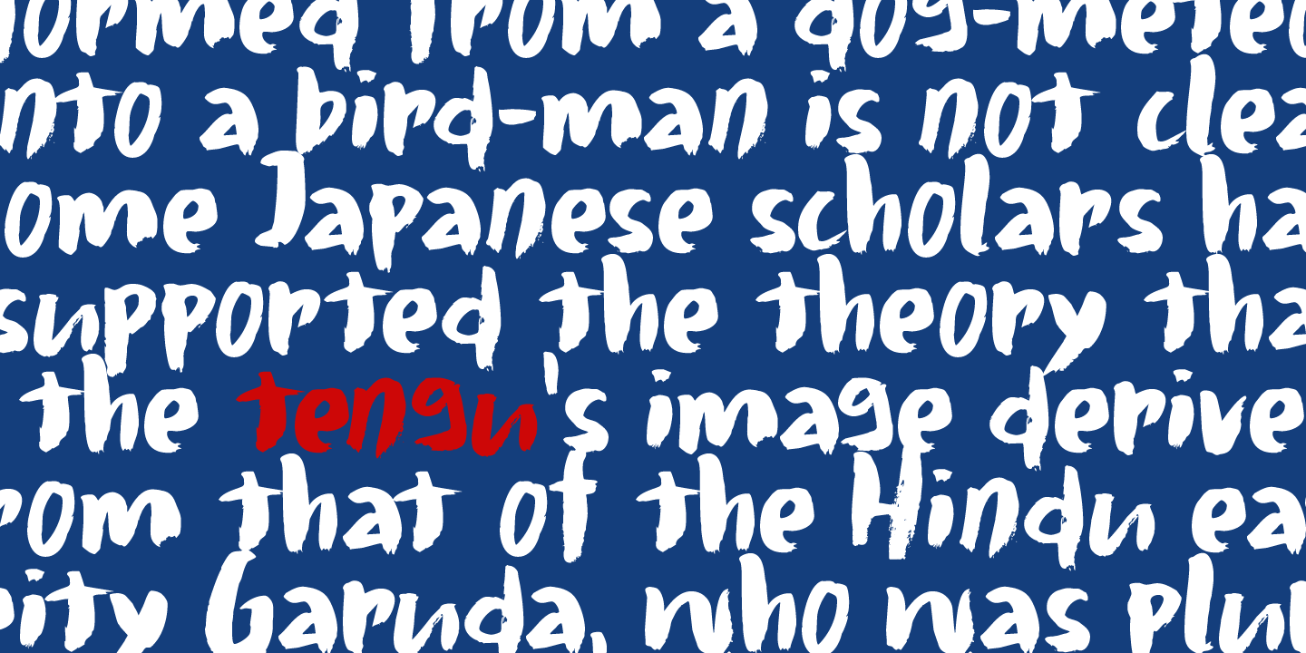 Example font Daitengu #3